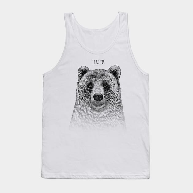 Bear Tank Top by rcaldwell